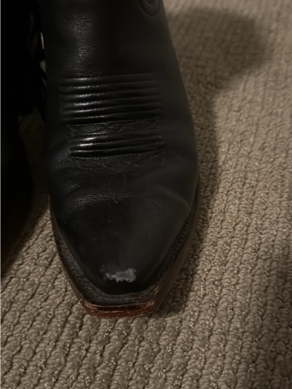 Tecovas Black Leather Ankle Boots